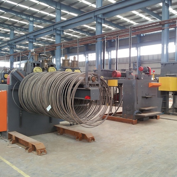 Inverted wire drawing machine