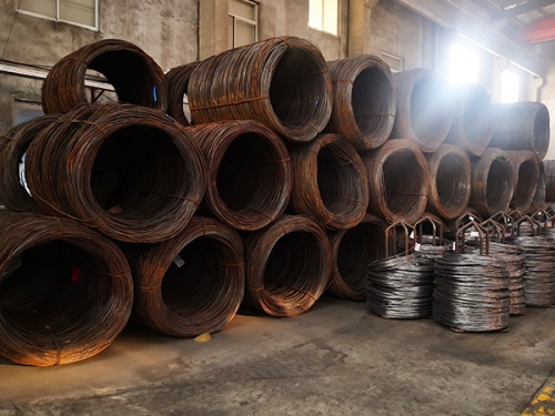 Steel wire producing plant